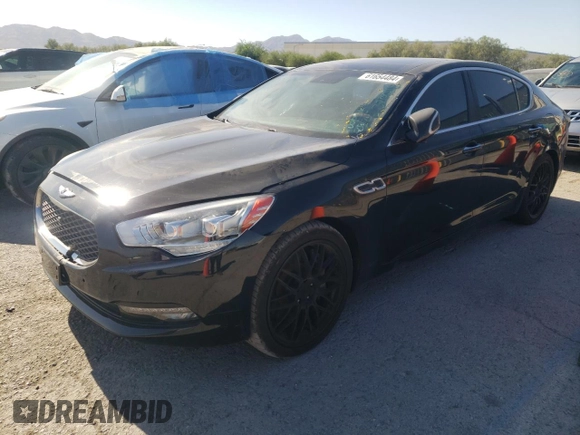 2015 Kia K900 Premium with VIN KNALU4D4XF6024167, listed as a Copart auction lot 61654484 with 34,818 mi miles and Salvage Title. Bid and sale history available at carsss.com. Image 1.