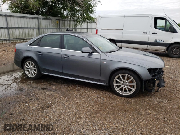 2016 Audi A4 Premium with VIN WAUAFAFL2GN013465, listed as a Copart auction lot 46416443 with 107,659 mi miles. Bid and sale history available at carsss.com. Image 4.