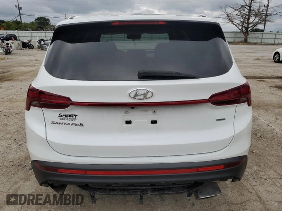 2022 Hyundai Santa Fe SE with VIN 5NMS1DAJ2NH397951, listed as a Copart auction lot 62522614 with 19,933 mi miles and Salvage Title. Bid and sale history available at DreamBid. Image 6.