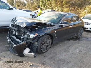 2019 Genesis G70 Advanced with VIN KMTG64LA7KU027220, listed as a IAAI auction lot 41133708 with 50,987 mi miles and . Bid and sale history available at DreamBid. Image 17.