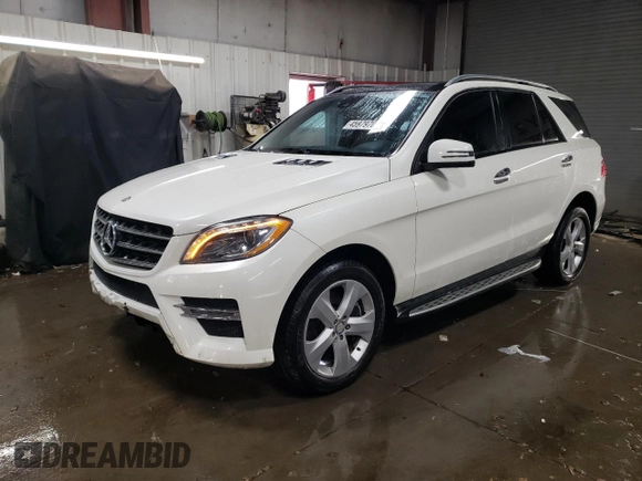 2015 Mercedes-Benz M 400 with VIN 4JGDA5GB0FA535623, listed as a Copart auction lot 45979705 with 115,592 mi miles and Salvage Title. Bid and sale history available at DreamBid. Image 1.