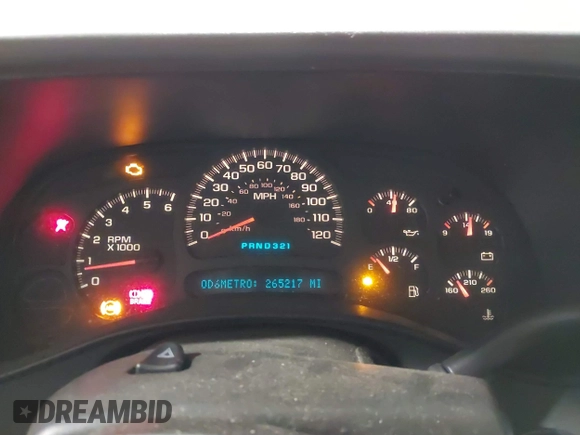 2004 Chevrolet Silverado 1500 with VIN 1GCEK19T54E344368, listed as a IAAI auction lot 40850472 with 265,217 mi miles and . Bid and sale history available at DreamBid. Image 7.