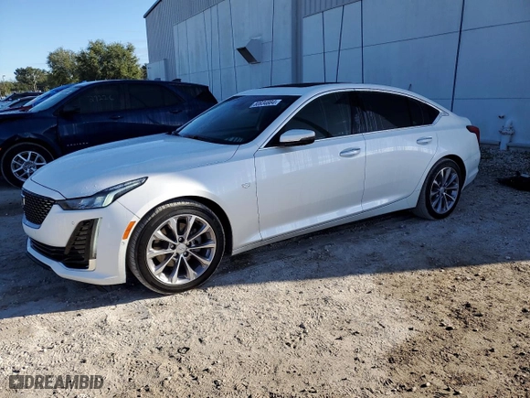 2022 Cadillac CT5 Premium Luxury with VIN 1G6DN5RK4N0108359, listed as a Copart auction lot 80834884 with 29,230 mi miles and Salvage Title. Bid and sale history available at carsss.com. Image 1.