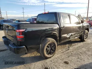 2023 Nissan Frontier SV with VIN 1N6ED1EK6PN614006, listed as a Copart auction lot 77823854 with 14,500 mi miles and Salvage Title. Bid and sale history available at carsss.com. Image 3.