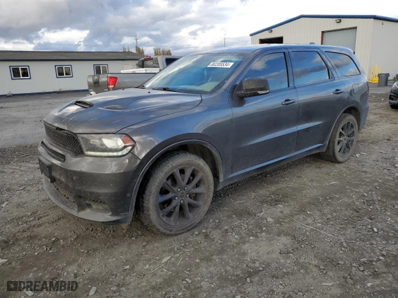 2018 Dodge Durango R/T with VIN 1C4SDJCT6JC385332, listed as a Copart auction lot 80205534 with 92,024 mi miles and Salvage Title. Bid and sale history available at carsss.com. Image 1.