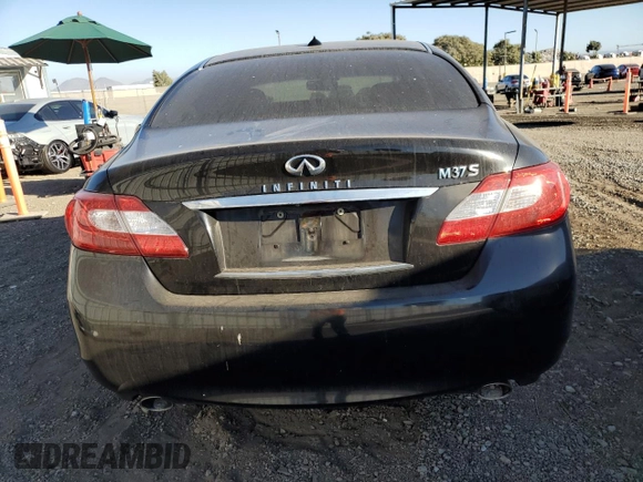 2011 Infiniti M37 with VIN JN1BY1AP7BM323494, listed as a Copart auction lot 77250874 with 136,351 mi miles and Salvage Title. Bid and sale history available at carsss.com. Image 6.