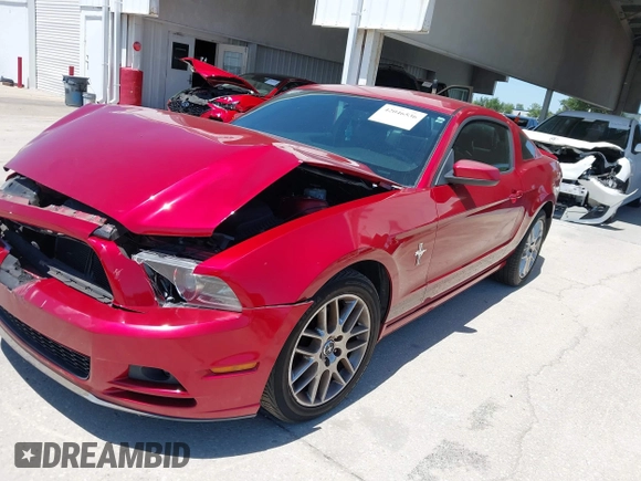 2013 Ford Mustang V6 with VIN 1ZVBP8AM0D5200449, listed as a IAAI auction lot 42046536 with Not Provided miles. Bid and sale history available at carsss.com. Image 18.