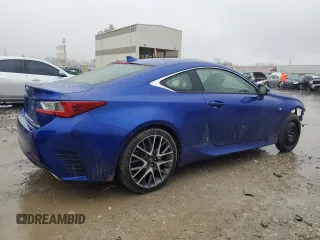 2016 Lexus RC 350 F Sport with VIN JTHSE5BC9G5006793, listed as a Copart auction lot 47349695 with 107,676 mi miles and Salvage title. Bid and sale history available at DreamBid. Image 3.