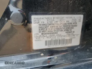 2015 Nissan Versa SV with VIN 3N1CN7AP4FL831812, listed as a Copart auction lot 59903055 with 92,405 mi miles and Salvage title. Bid and sale history available at DreamBid. Image 12.