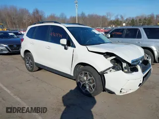 2016 Subaru Forester 2.0XT Premium with VIN JF2SJGDC3GH527384, listed as a IAAI auction lot 41763974 with 107,411 mi miles. Bid and sale history available at carsss.com. Image 1.