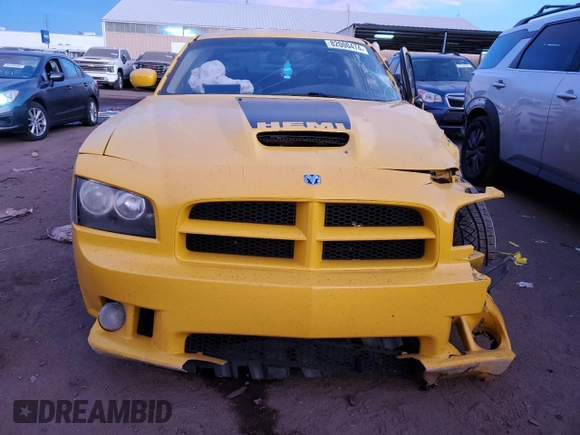 2007 Dodge Charger SRT-8 with VIN 2B3KA73W97H662391, listed as a Copart auction lot 82000474 with 141,721 mi miles and Salvage Title. Bid and sale history available at DreamBid. Image 5.