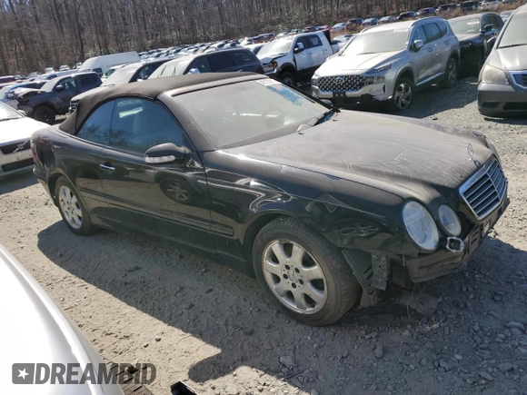 2003 Mercedes-Benz CLK 320 z VIN WDBLK65G43T131711, wystawiony jako Copart lot #48130915 z przebiegiem Nie podano mil oraz Szkoda całkowita • Salvage title. Historia ofert i sprzedaży dostępna na DreamBid. Obrazek 4.