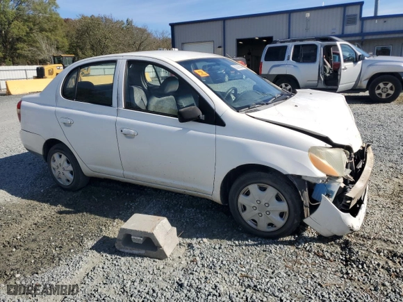 2000 Toyota ECHO with VIN JTDBT123XY0053961, listed as a Copart auction lot 80308524 with NaN miles and Salvage Title. Bid and sale history available at carsss.com. Image 4.