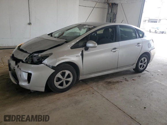 2012 Toyota Prius One with VIN JTDKN3DU7C1590009, listed as a Copart auction lot 57789535 with 105,928 mi miles and Salvage title. Bid and sale history available at DreamBid. Image 1.