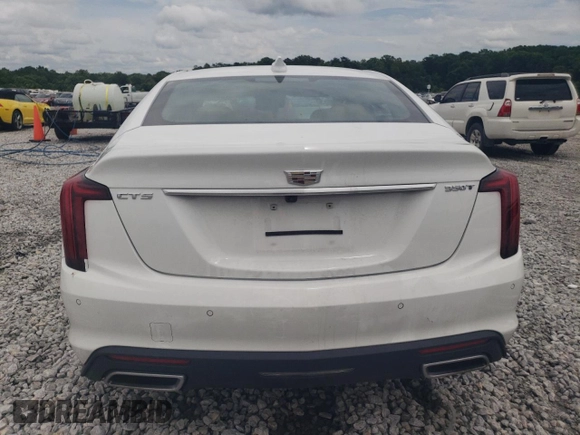 2025 Cadillac CT5 Premium Luxury with VIN 1G6DN5RWXS0101138, listed as a Copart auction lot 60369325 with 18,046 mi miles and Salvage title. Bid and sale history available at DreamBid. Image 6.