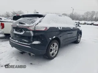2015 Ford Edge Titanium with VIN 2FMTK4K93FBB13552, listed as a Copart auction lot 45726125 with 167,030 mi miles and Salvage Title. Bid and sale history available at carsss.com. Image 3.