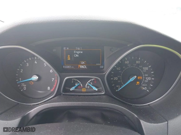 2015 Ford Focus SE with VIN 1FADP3K25FL345874, listed as a IAAI auction lot 41972589 with 155,001 mi miles. Bid and sale history available at carsss.com. Image 7.