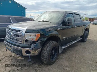 2013 Ford F-150 XL with VIN 1FTFW1ET7DKF86532, listed as a Copart auction lot 57593085 with 128,269 mi miles and Salvage title. Bid and sale history available at DreamBid. Image 1.