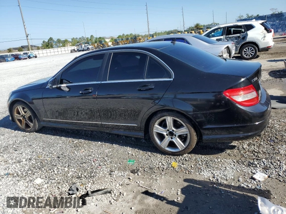 2011 Mercedes-Benz C with VIN WDDGF5EB1BR133861, listed as a Copart auction lot 53059035 with 81,218 mi miles and Salvage Title. Bid and sale history available at carsss.com. Image 2.