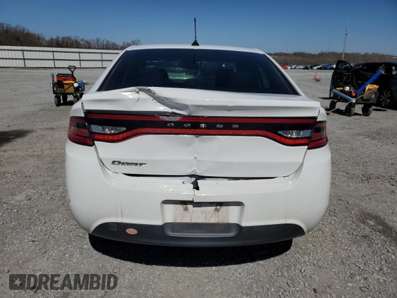 2016 Dodge Dart SE with VIN 1C3CDFAA3GD539585, listed as a Copart auction lot 48813785 with 110,976 mi miles and Salvage Title. Bid and sale history available at carsss.com. Image 6.