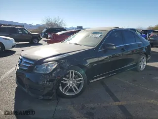 2012 Mercedes-Benz C-Class C 250 Sport with VIN WDDGF4HB8CR212225, listed as a Copart auction lot 88076975 with 124,543 mi miles and Salvage Title. Bid and sale history available at carsss.com. Image 1.