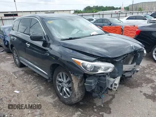 2015 Infiniti QX60 with VIN 5N1AL0MN5FC544708, listed as a IAAI auction lot 42083798 with 165,135 mi miles and . Bid and sale history available at carsss.com. Image 1.