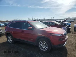 2015 Jeep Cherokee Limited with VIN 1C4PJMDB1FW736756, listed as a Copart auction lot 48815455 with 167,819 mi miles and Salvage Title. Bid and sale history available at DreamBid. Image 4.