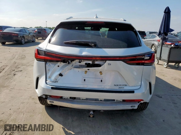 2024 Lexus NX 350h with VIN 2T2AKCEZ4RC026784, listed as a Copart auction lot 59357845 with 13,368 mi miles and Salvage title. Bid and sale history available at DreamBid. Image 6.