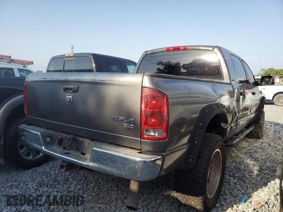 2006 Dodge 1500 SLT with VIN 3D7KS19D66G209168, listed as a Copart auction lot 50353895 with 263,392 mi miles and Salvage Title. Bid and sale history available at carsss.com. Image 4.