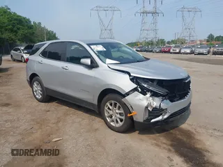 2022 Chevrolet Equinox LT with VIN 3GNAXUEV0NL189262, listed as a IAAI auction lot 42430571 with 58,276 mi miles and . Bid and sale history available at DreamBid. Image 1.