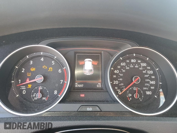 2017 Volkswagen Golf GTI Autobahn with VIN 3VW547AU8HM019793, listed as a Copart auction lot 70864714 with 87,697 mi miles and Salvage Title. Bid and sale history available at carsss.com. Image 9.