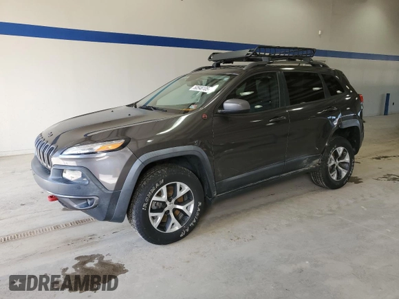 2014 Jeep Cherokee Trailhawk with VIN 1C4PJMBS6EW188531, listed as a Copart auction lot 50548105 with 108,081 mi miles and Salvage Title. Bid and sale history available at carsss.com. Image 1.