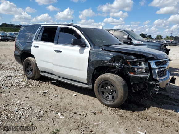 2018 Chevrolet Tahoe Commercial with VIN 1GNLCDEC6JR261247, listed as a Copart auction lot 46399545 with 0 mi miles and Salvage Title. Bid and sale history available at carsss.com. Image 4.