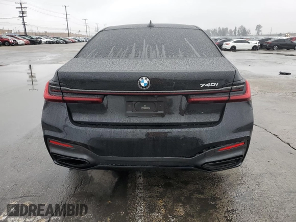 2022 BMW 7 Series 740i with VIN WBA7T2C08NCJ45450, listed as a Copart auction lot 44440605 with 75,297 mi miles and Salvage Title. Bid and sale history available at carsss.com. Image 6.