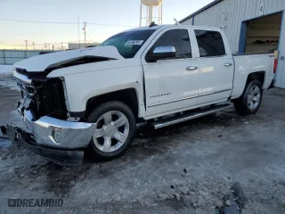 2017 Chevrolet Silverado 1500 LTZ with VIN 3GCUKSEC5HG101889, listed as a Copart auction lot 46186245 with 96,419 mi miles and Salvage Title. Bid and sale history available at carsss.com. Image 1.