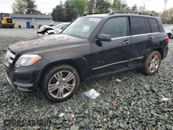2015 Mercedes-Benz GLK with VIN WDCGG5HB4FG346592, listed as a Copart auction lot 52861185 with 107,369 mi miles and Salvage Title. Bid and sale history available at carsss.com. Image 1.