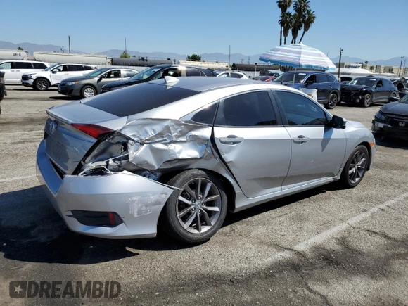 2020 Honda Civic EX-L z VIN 19XFC1F70LE209746, wystawiony jako Copart lot #52141315 z przebiegiem 84 387 mil mil oraz Szkoda całkowita • Salvage title. Historia ofert i sprzedaży dostępna na DreamBid. Obrazek 3.