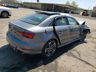 2018 Audi A3 Sedan Premium Plus with VIN WAUJ8GFF4J1041600, listed as a Copart auction lot 49594543 with 0 mi miles. Bid and sale history available at carsss.com. Image 3.