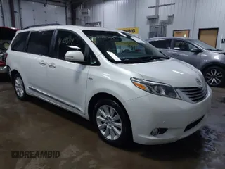 2016 Toyota Sienna Ltd with VIN 5TDDK3DC7GS138658, listed as a IAAI auction lot 41701349 with 189,413 mi miles. Bid and sale history available at carsss.com. Image 1.