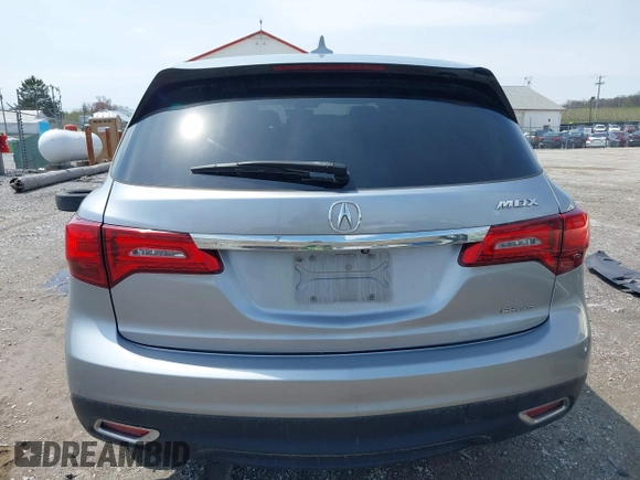 2016 Acura MDX w/Tech with VIN 5FRYD4H47GB039491, listed as a IAAI auction lot 42025711 with 124,491 mi miles. Bid and sale history available at carsss.com. Image 16.