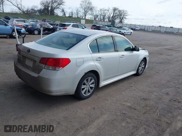 2010 Subaru Legacy Premium with VIN 4S3BMCB60A3214552, listed as a IAAI auction lot 42027069 with 183,042 mi miles and . Bid and sale history available at DreamBid. Image 4.