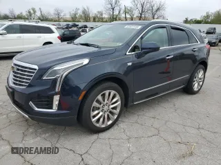 2017 Cadillac XT5 Platinum AWD z VIN 1GYKNFRS7HZ181469, wystawiony jako Copart lot #52601535 z przebiegiem 57 261 mil mil oraz Szkoda całkowita • Salvage title. Historia ofert i sprzedaży dostępna na DreamBid. Obrazek 1.