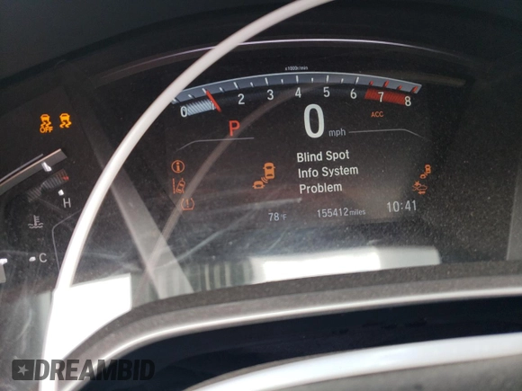 2017 Honda CR-V EX-L with VIN 7FARW1H84HE000445, listed as a Copart auction lot 52478965 with 155,412 mi miles and Salvage Title. Bid and sale history available at carsss.com. Image 9.