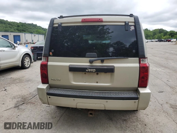 2007 Jeep Commander Sport with VIN 1J8HG48K27C510153, listed as a Copart auction lot 61045695 with 187,909 mi miles and Clean title. Bid and sale history available at DreamBid. Image 6.