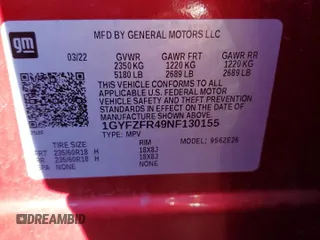 2022 Cadillac XT4 AWD Sport с VIN 1GYFZFR49NF130155, выставлен на аукционе Copart как лот 80286034 с пробегом 28 447 миль миль и Списание • Salvage title. История ставок и продаж доступна на DreamBid. Изображение 13.