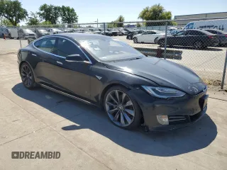 2016 Tesla Model S 90D with VIN 5YJSA1E24GF159878, listed as a Copart auction lot 53919215 with Not Provided miles and Clean Title. Bid and sale history available at DreamBid. Image 4.