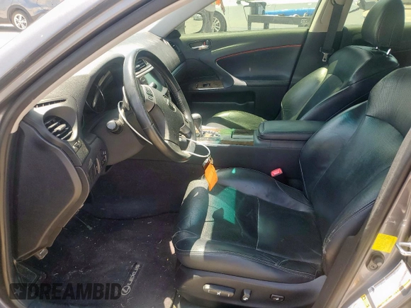 2013 Lexus IS 250 with VIN JTHBF5C27D5186922, listed as a Copart auction lot 56960025 with 226,351 mi miles and Salvage title. Bid and sale history available at DreamBid. Image 7.