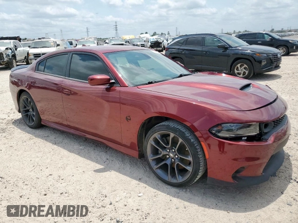 2020 Dodge Charger Scat Pack z VIN 2C3CDXGJ6LH219557, wystawiony jako Copart lot #57494375 z przebiegiem 43 591 mil mil oraz Szkoda całkowita • Salvage title. Historia ofert i sprzedaży dostępna na DreamBid. Obrazek 4.