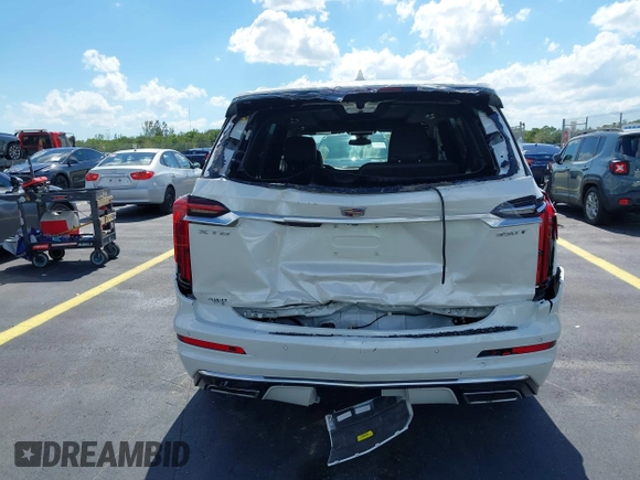 2024 Cadillac XT6 AWD Luxury with VIN 1GYKPBR4XRZ742186, listed as a IAAI auction lot 42265469 with 16,688 mi miles and . Bid and sale history available at DreamBid. Image 16.
