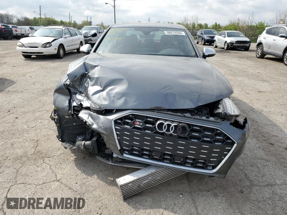 2023 Audi S4 Premium Plus z VIN WAUB4AF43PA081445, wystawiony jako Copart lot #50074204 z przebiegiem 9 237 mil mil oraz . Historia ofert i sprzedaży dostępna na DreamBid. Obrazek 5.